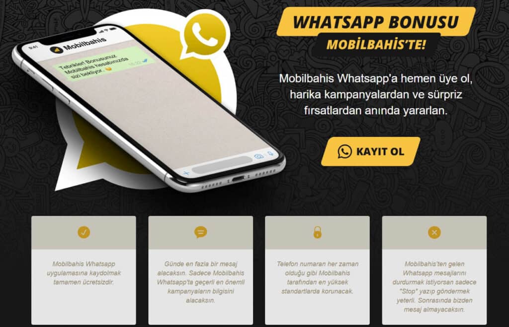 Mobilbahis Whatsapp Bonusu Nedir ve Nasıl Alınır